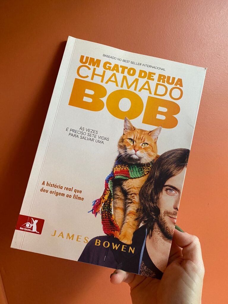 Capa do livro 'Um gato de rua chamado Bob'